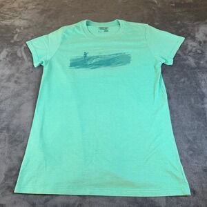 Patagonia Slim Fit Graphic Tee Surfing Organic Cotton Blend Womens Large